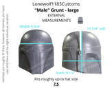 Rebel "male" Grunt helmet